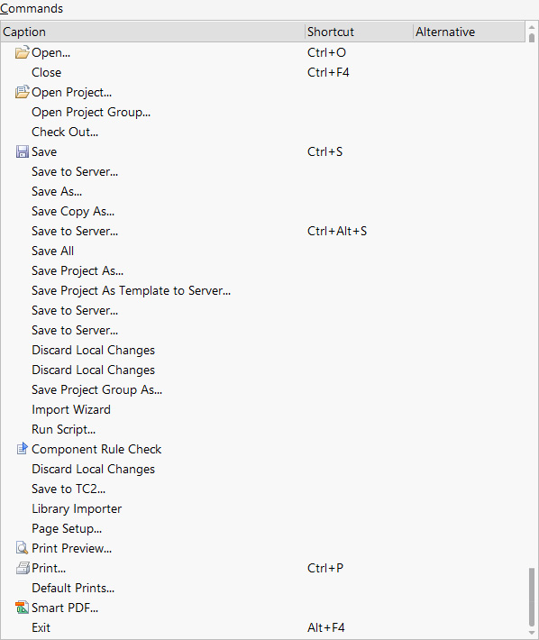 Customizing Schematic Editor - File