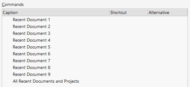 Customizing Schematic Editor - Recent Documents