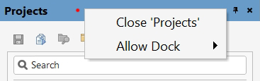 Right Clicking Sch Editor - Projects Field